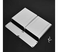 Aumotop Caja de Enfriamiento de Aluminio para Bricolaje Placa Circuito Electrónico Caja Instrumentos para Proyectos 38 X 88 X 100 Mm GPRS, Aleación Aluminio 6063-T5, Juego 2 Piezas