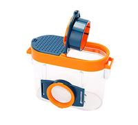 Aumotop Caja de Inspección de Insectos con Lupa, Aumentos 2,6 X y 4,5 X para Niños, Atrapamoscos, Aventura Al Aire Libre, Ciencia, Camping, Senderismo, Kit Exploración la Naturaleza