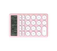 Aumotop Calculadora de Dibujos Animados Multifuncional con Pantalla Grande para Operaciones Matemáticas Rápidas, Botones Silenciosos para Estudiantes y Amigos (Rosa)