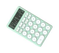 Aumotop Calculadora de Dibujos Animados Multifuncional con Pantalla Grande para Operaciones Matemáticas Rápidas, Botones Silenciosos para Estudiantes y Amigos (Verde)