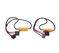 Aumotop Cancelador sin Errores de Flash del Decodificador LED H7, Resistencia de Carga 2 Piezas 50W 6Ω, Errores Advertencia OBC Claros, Plug and Play para Señal Giro Faros Automóvil