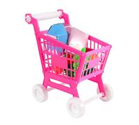 Aumotop Carrito de Compras de Juguete Confiable para Niños, Mejora Las Habilidades Rompecabezas, Carrito Compras para Niños Lindo, Juguete (Accesorios aleatorios)