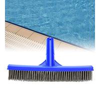 Aumotop Cepillo para Pared de Piscina con Cerdas de Alambre Acero Alta Densidad, Fácil Usar y Duradero, Frega la Suciedad y las Algas para una Limpieza Eficaz