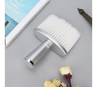 Aumotop Cepillo Portátil para Depilación de Cuello, Cepillo de Limpieza Polvo Suave para Cara y Cabello, Diseño Ergonómico Peluqueros, Ligero y Compacto (Blanco)
