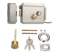 Aumotop Cerradura Metálica Eléctrica con Modo de Funcionamiento Seguro SIN Fallos, Cerradura de Hierro Duradera para Apartamento Oficina en Casa