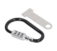 Aumotop Cerradura para Casco de Motocicleta Cerradura de Seguridad Antirrobo Duradera para Casco India, Seguridad Aleación Aluminio Motocicleta Universal, Fácil Instalar Protección del