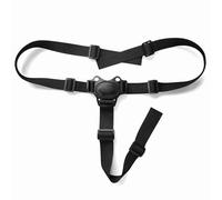 Aumotop Cinturón de Seguridad Ajustable de 3 Puntos para Cochecito Niño, Correas Asiento Negras Adhesivas Fuertes, Ajuste Seguro para Trona bebé, 44,1 * 19,7 Pulgadas, Adecuado Cochecito