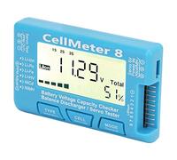 Aumotop Comprobador de Capacidad de Voltaje Batería con Pantalla Ancha, Alta Resolución para Celdas LiPo Li Ion NiCd, Ideal para Aficionados Al Bricolaje