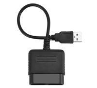 Aumotop Controlador Adaptador USB Convertidor Retroalimentación de Vibración Dual Modo Analógico Digital Compatible con PS3 PC