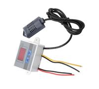 Aumotop Controlador de Humedad Digital con Alta Precisión, Amplio Rango de Medición y Selección de Voltaje Múltiple para Controlador de Higrómetro Nuevo, Operado con 12 V/24 V/220 V (220V)