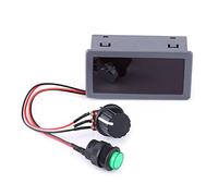 Aumotop Controlador de Velocidad de Motor CC PWM con Pantalla Digital y Control Remoto por Infrarrojos, Grado Industrial para Regulación Velocidad Precisión, Adecuado para Diversas Aplicaciones CC