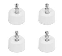 Aumotop Convertidor de Enchufe Adaptador de Bombilla GU10 a MR16 4 Piezas, Alto Rendimiento para Bombillas Halógenas LED, Fácil Instalar en el Hogar u Oficina, Hecho Material ABS