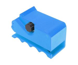 Aumotop Cortador de Cartón Rascador para Gatos, Herramienta de Corte Manual Eficiente con Forma Gato para Tiras Cartón Rápidas, Divertidas Tablas Rascadoras, Material Impresión 3D Plástico (Azul)