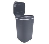 Aumotop Cubo de Basura con Sensor de Movimiento, Cubo Basura sin Contacto 18L con Cierre Silencioso para Cocina, Baño, Sala Estar (Gris)