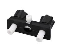 Aumotop Desviador de Válvula de Grifo Ducha RV, Control Perilla Doble Ligero y Resistente para Baño Casa Rodante (Negro)