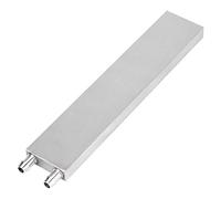 Aumotop Disipador de Calor de Bloque Refrigeración por Agua Aluminio para Enfriador CPU, Vía Fluvial Doble en Forma U, Tasa Fuga Inferior a Mbar.l/s, Adecuado para Refrigeración Cabezal Láser