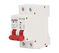 Aumotop Disyuntor Modular de CC de 1000 V 25 A para Protección contra Cortocircuitos con Disparo Rápido para Energía Solar, Energía Barco (Pa66)