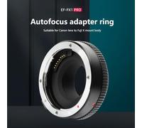 Aumotop EF-FX1 Pro Adaptador de Montura de Lente con Anillo Ajuste Apertura Manual, Enfoque Automático para Lentes EF a Cámaras Fuji X-Mount, Ideal para Fotógrafos Profesionales, Admite