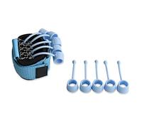 Aumotop Ejercitador de Mano con Banda de Resistencia para Fuerza Dedos y Manos - Niveles 20LBS/40LBS/60LBS/75LBS - Diseño Ergonómico para Máximo Rango Movimiento - Todas las Edades - (#3)