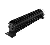 Aumotop El Enfriador de Transmisión Universal Anodizado de Doble Paso Enfría Eficientemente El Líquido para Automóviles y Camiones (Negra)