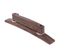 Aumotop Elegante Puente Archtop de ébano para Guitarra de Jazz, Base Ajuste Personalizado, Bien Acabado para un Uso Duradero, Puente Guitarra Archtop 77 Mm Distancia entre Postes