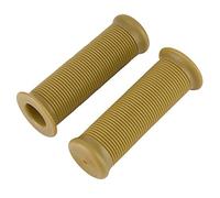 Aumotop Empuñadura de Manillar de TPU 1,1 Pulgadas para Motocicletas Antiguas, Empuñadura Motocicleta Resistente Al Agua para Todos los Conductores (salsa amarilla)