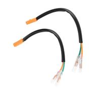 Aumotop Enchufe Adaptador de Cableado de Señal Giro Motocicleta para Z125 Z250 Z300 Z650, Conveniente Conector 2 Pines para una Fácil Instalación, Apto Todas las Señales Giro LED, Paquete 2