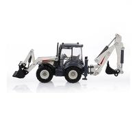 Aumotop Excavadora Fundida a Presión de Aleación 1:50, Pala Cargadora de 4 Ruedas, Carretilla Elevadora Bidireccional, Modelo Camión Retroexcavadora, Ideal para Niños