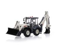 Aumotop Excavadora Fundida a Presión de Aleación 1:50, Pala de 4 Ruedas, Carretilla Elevadora Bidireccional, Excavadora, Modelo Camión para Niños, Juguetes, Material Duradero