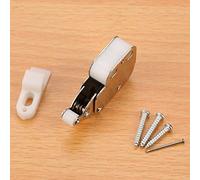 Aumotop Exquisita Cerradura Táctil con Fuerte Efecto de Rebote, Juego de Pestillo para Puerta Armario Fácil Instalar, 10 Cerraduras Rebote para Puertas con Solapa