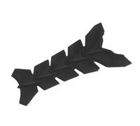 Aumotop Fish Bone 3D Tank Pad Sticker Protector Reflectante para Motocicleta 100% Nuevo Fácil Instalación 60G Blister Rojo Azul Negro Verde Caucho para GM (Negro)