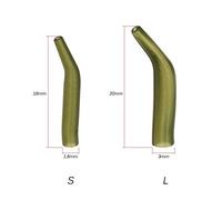 Aumotop Funda de Anzuelo para Pesca de Carpa, Alineador Línea, Aparejos Pesca Suaves Antienredos para Pescadores, Goma, 50 Unids/Lote (L)