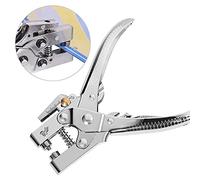 Aumotop Herramienta de Prensa Perforadora Manual, Alicates para Ojales de Metal para Cinturón Cuero y Artesanía Ropa