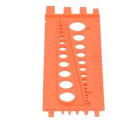 Aumotop Indicador de Rosca, Identificador de Perno Tuerca Duradero con Marcas Claras, Herramienta Medida para Taller Entusiastas del Bricolaje (Naranja)