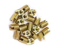 Aumotop Inserto de Rosca de Acero Inoxidable Inserto Rosca Tornillo Resistente a la Tensión Fuerte para la Industria Vehículos Ferroviarios 20 Piezas 302 Interior M2*0,4 Exterior M4.5 * 0,5 (#6)