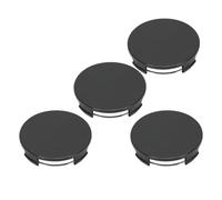 Aumotop Juego de 4 Tapacubos Centrales de Rueda 65 Mm para una Estética Mejorada del Automóvil Material ABS Impermeable Ajuste Duradero (Negra)
