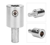 Aumotop Juego de Brocas de Diamante para Pulido Rápido Vidrio, Herramientas Abrasivas Duraderas Vidrio Cerámico, Ideal para Azulejos y Piedra, Material Endurecido Al Cromo (MGB14)