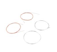 Aumotop Juego de Cuerdas para Mandolina Entorchadas en Bronce Irin M101 para Tonos Cálidos y Brillantes, Ideales Amantes de la Mandolina, Acero Inoxidable, Color Plateado y Dorado