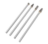 Aumotop Juego de Fresas de Carburo Acero Tungsteno 6 Mm Herramienta Pulido Perforación Eficiente para Reparación Automóviles y Más 4 Piezas Se Adapta a Herramientas Rotativas para Uso Industrial