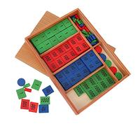Aumotop Juego de Sellos para Bebés, Juguete Educativo de Matemáticas Madera con Colores Brillantes, Desarrolla el Pensamiento Lógico para Niños Pequeños, Sellos Preescolares Aprendizaje en la Primera