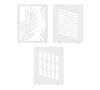 Aumotop Juego de Tableros de Fondo para Fotografía, Accesorios Creativos Luces y Sombras para Fotografía Productos Pequeños, Material PVC, Tableros Luz Ventanas Cosméticos Alimentarios, 3