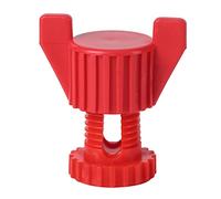Aumotop Juego de Tuercas de Tornillo Plástico para Fijación Duradera Equipos Agrícolas 100 Piezas Blanco con Material ABS para Pollo Ganso Codorniz Pato (Rojo 20 piezas)