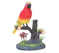 Aumotop Juguete de Loro Chirriante Activado por Voz con Diseño Realista y Alas Batientes, Loro de Voz Control Operado (506G)