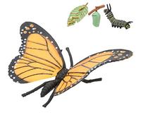 Aumotop Juguete Modelo de Insecto, Simulación Educativa, Ciclo de Vida Mariposa para Niños, Juego 4 Piezas Respetuoso con el Medio Ambiente (A)