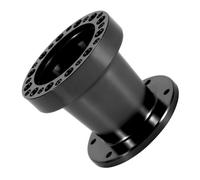 Aumotop Kit de Cubo de Volante Coche Universal Espaciador Aluminio para un Contacto Más Cercano con el Conductor para Todos los Vehículos (Negro)