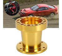 Aumotop Kit de Cubo de Volante Coche Universal Espaciador Aluminio para un Contacto Más Cercano con el Conductor para Todos los Vehículos (Oro)