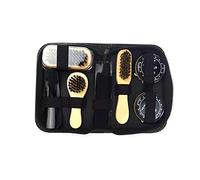 Aumotop Kit de Cuidado de Brillo Zapatos, Cepillos Pulido Negros y Neutros para Botas, Zapatos, Zapatillas Deporte, Estilo 1, Juego Pulido Ligero y Portátil para Viajes Hogar, Gran Regalo el Día del