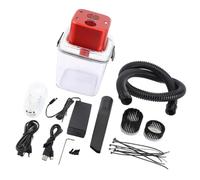 Aumotop Kit de Motor sin Escobillas para Aspiradora CNC para Enrutador CNC TTC450/TTC450 PRO, Engranaje Manual de Husillo 500 W y Bolsa Polvo 2,8 L Máquina Grabado, Transparente + Burdeos Alto Brillo