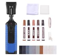 Aumotop Kit de Reparación de Arañazos para Suelo Azulejos, Juego Rotuladores Barras Cera con Bolígrafo Térmico Duradero para Reparación Pintura Muebles y Azulejos, Adecuado Principiantes (Azul)