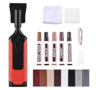 Aumotop Kit de Reparación de Arañazos para Suelo Azulejos, Juego Rotuladores Barras Cera con Bolígrafo Térmico Duradero para Reparación Pintura Muebles y Azulejos, Adecuado Principiantes (Rojo)